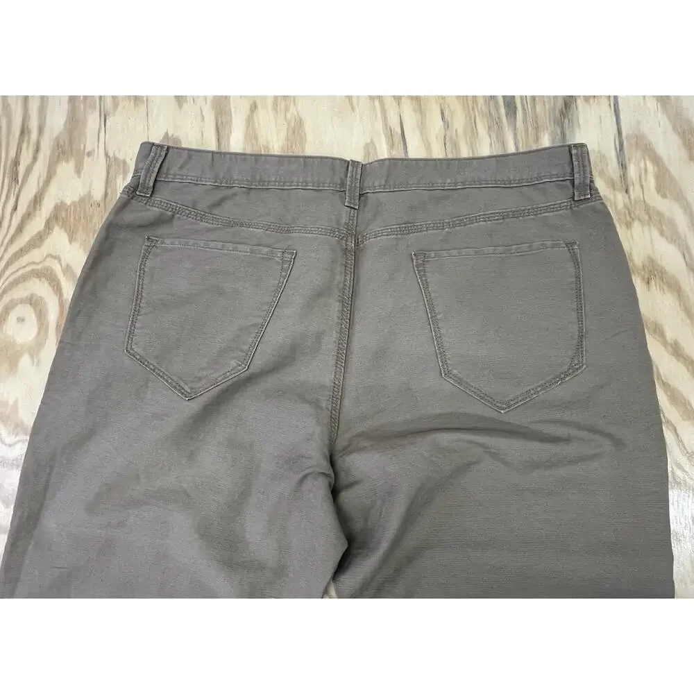 Banana Republic Mens Linen Blend Straight Leg Pants Size 35X32 Brown Beach